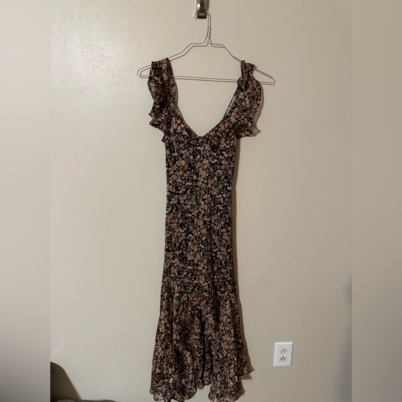 Altar'd State Brown Floral High Low Dress - Picture 2 of 4